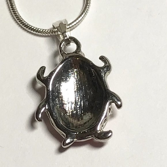 Ladybug Pendant Necklace Crystal Silver Plated 18" Chain Insect Red Enamel - Picture 8 of 12